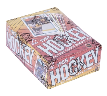 1988-89 Topps Hockey Unopened Wax Box (36 Packs) – BBCE Certified